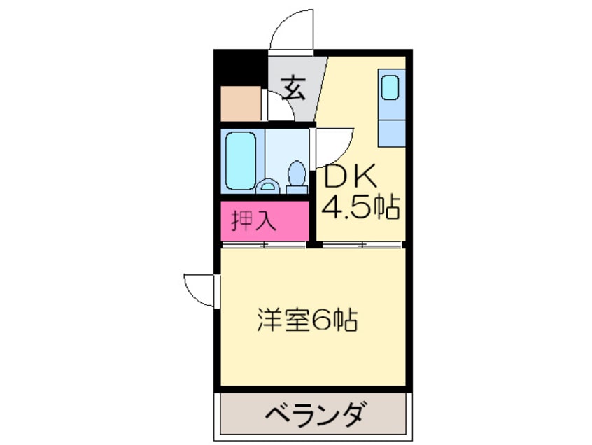 間取図 ジョイテル西田辺Ⅰ