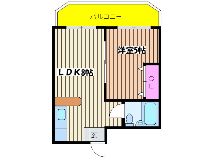 間取図 ジョイテル西田辺Ⅰ