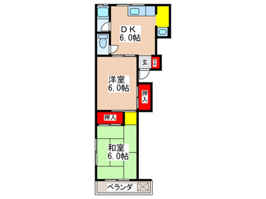 間取図 山口マンション