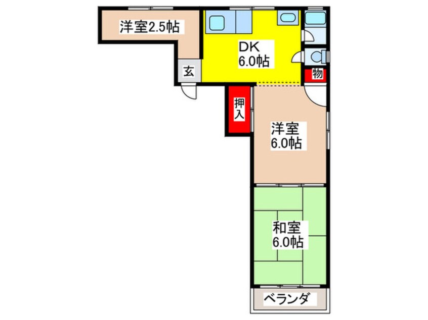 間取図 山口マンション