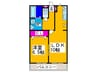 ポレール・シミズ 1LDKの間取り