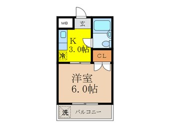 間取図 バンブ－ハイツ