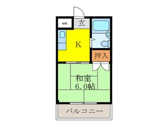 間取図 バンブ－ハイツ