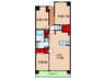 茨木ICOCITY　West Court(212) 3LDKの間取り