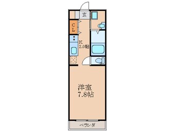 間取図 レジュ－ルアッシュ江坂