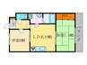 シャルム円山 2LDKの間取り