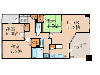 間取図 アメニティ南草津Ⅴ(907)