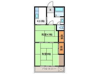 間取図 洛西マンション№2