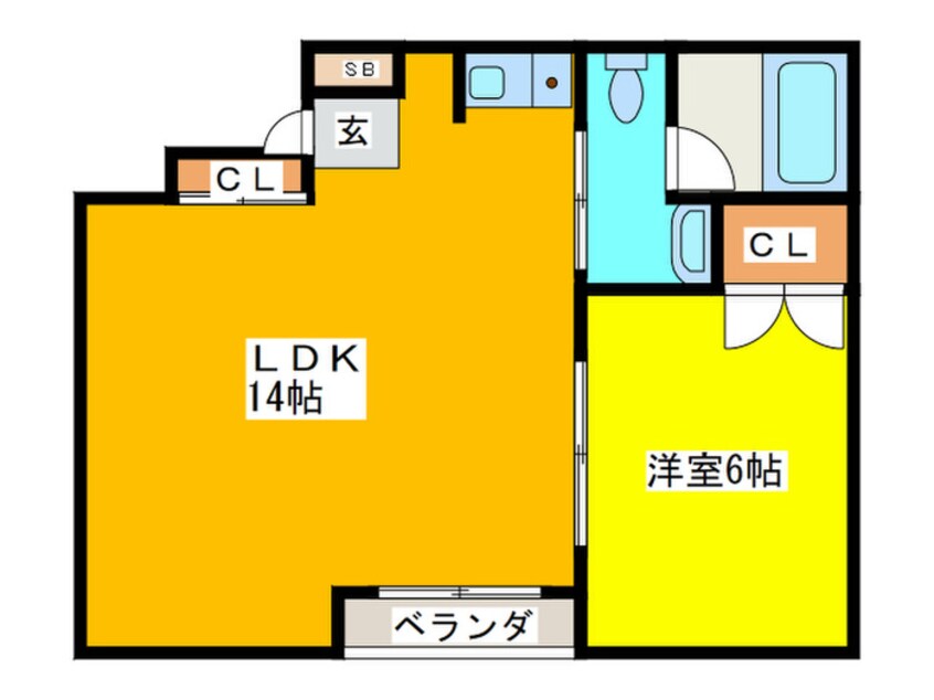 間取図 コスモハイツ今福