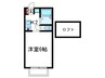 サンコ－ト諏訪山 1Kの間取り