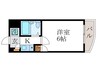 サンクスパレ南巽 1Kの間取り