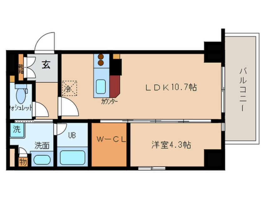 間取図 CASA甲子園口Ⅰ