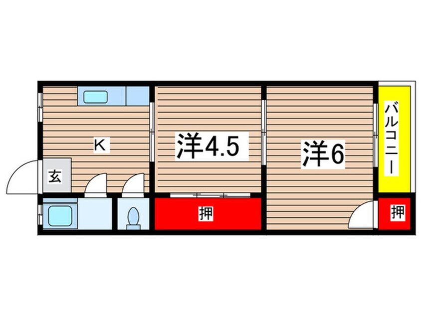 間取図 向川原土井マンション