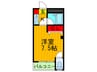 プレヂデントマンションⅢ 1Kの間取り