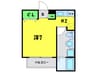 グリ－ンリ－フ香ケ丘 1Kの間取り
