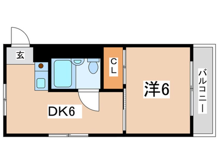 間取図 エフィ－ネ西田辺