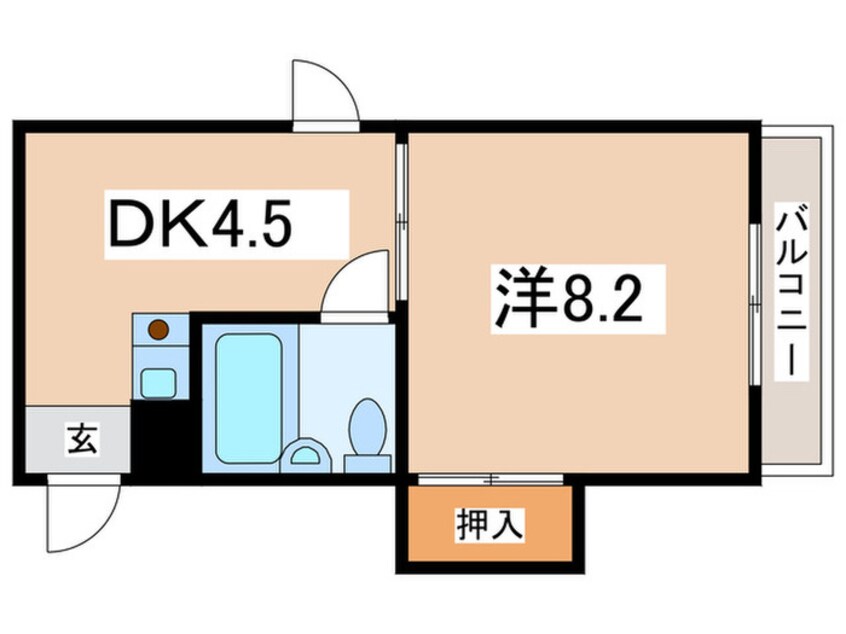 間取図 エフィ－ネ西田辺