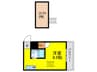 エフィ－ネ西田辺 1Rの間取り