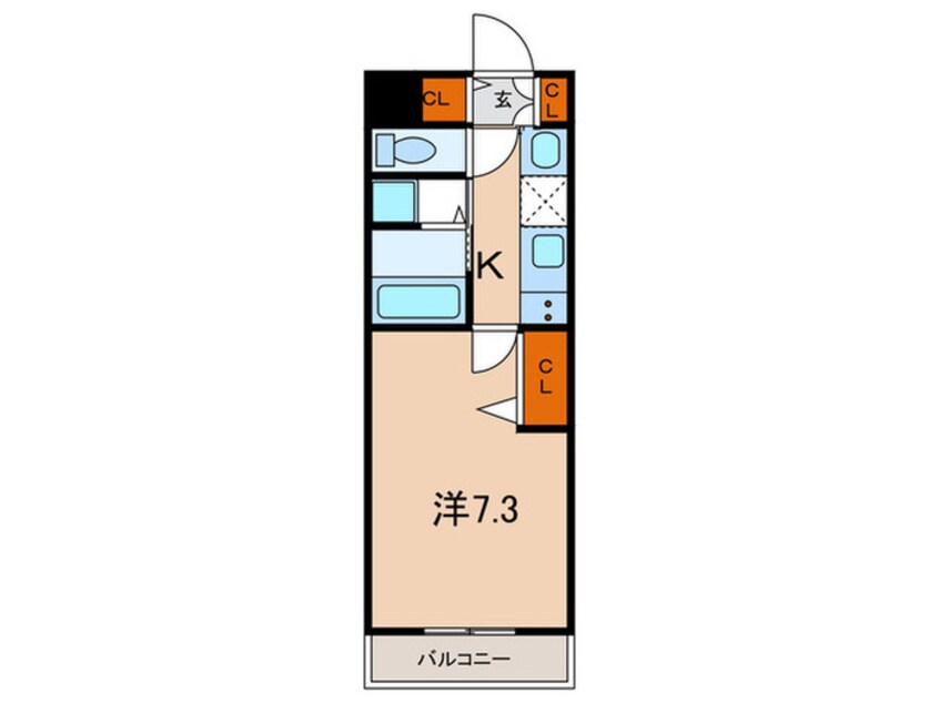 間取図 ＣｌｅａｒＰｅａｒｌ垂水