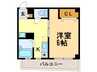 メゾン御影 1Kの間取り