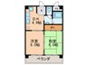 菅北ハイツ 2DKの間取り