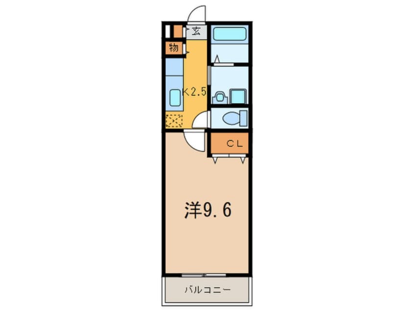 間取図 グリ－ン・ロ－ズ