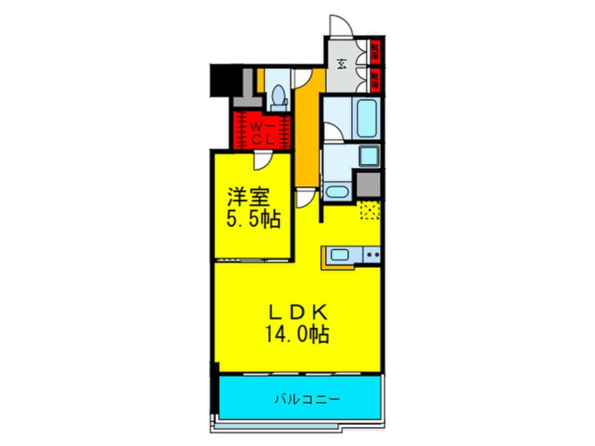 間取図 ＲＪＲ堺筋本町タワー(704)