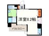 リードエイジ北浜 1Rの間取り