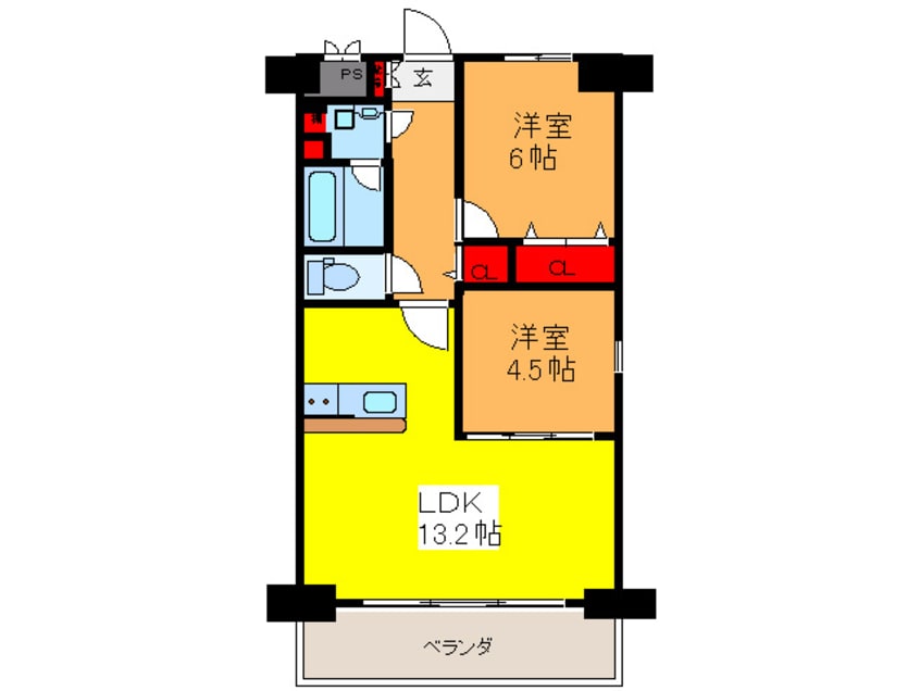間取図 ＬＵＯ　ＭＡＲＯＯＮ