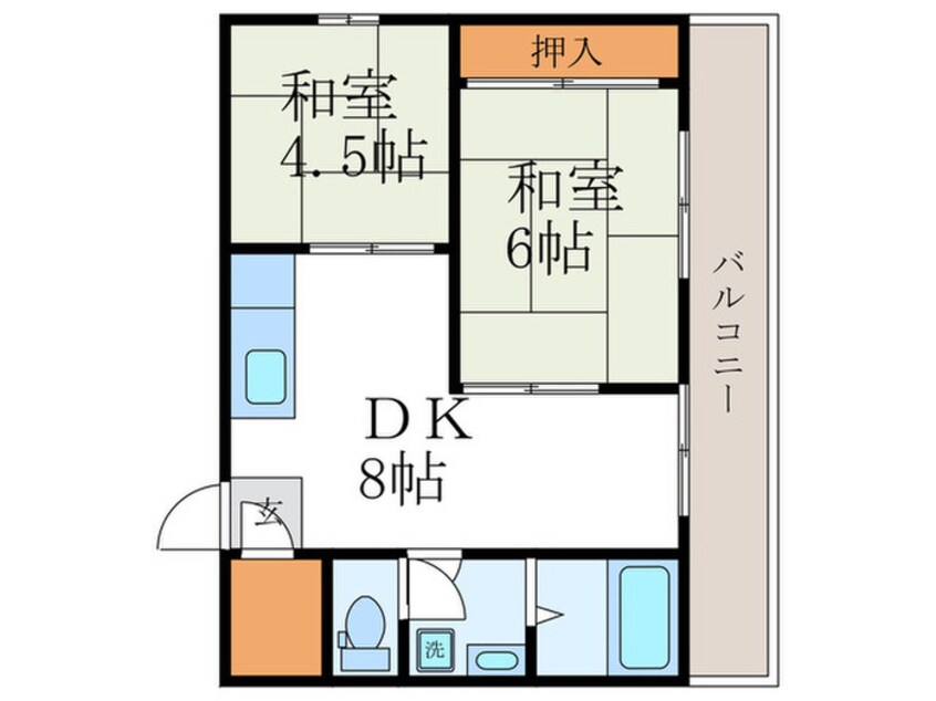 間取図 プレジール白梅町