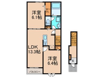 間取図 仮）アヴァンザーレ