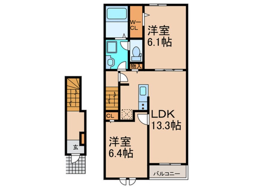 間取図 仮）アヴァンザーレ