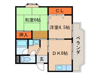 間取図 プレステ－ジ六地蔵