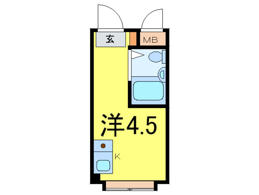 間取図 ジオナ深江橋