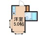 菅栄町レディースマンション 1Rの間取り