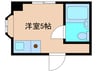 菅栄町レディースマンション 1Rの間取り