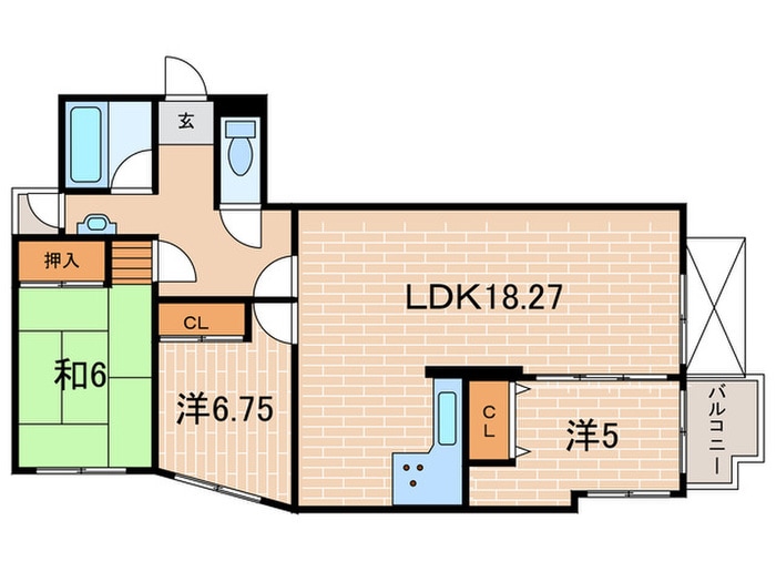 間取り図 コスモメイト甲陽