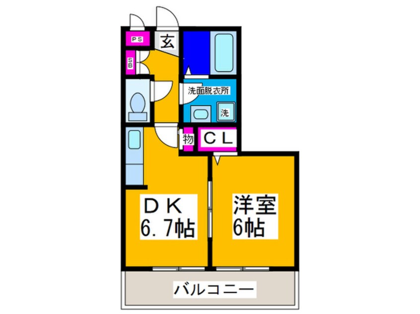 間取図 グランシャリオⅠ