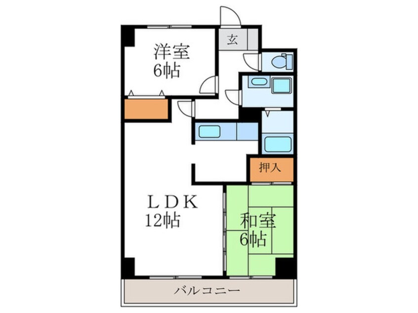 間取図 ソレイユＭ・Ｈ・N