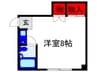 ハイツ岸本 1Rの間取り