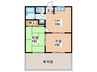 クレセントハイツ 2DKの間取り