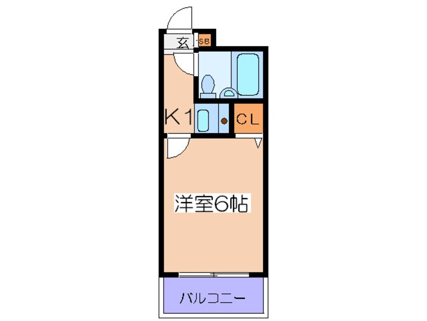 間取図 アクエルド大淀