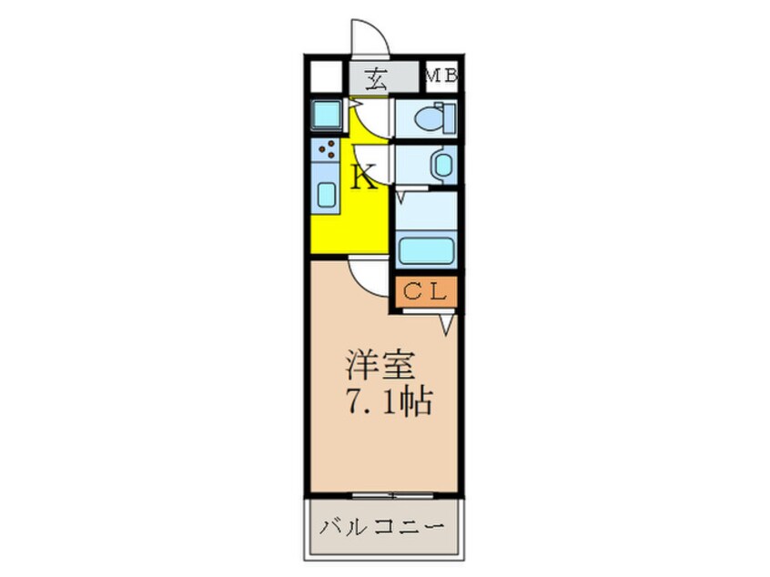 間取図 シャルマンフジ新大阪