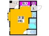 ペールブルーⅡ 1Rの間取り