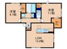 仮)Ｄ－ＲＯＯＭ吉身 2LDKの間取り