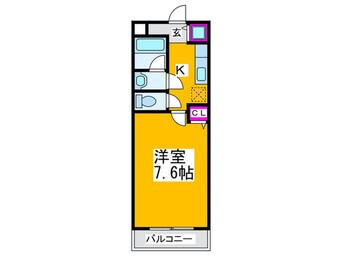 間取図 ピュ－ル奥本