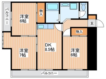 間取図 シティライフ中西