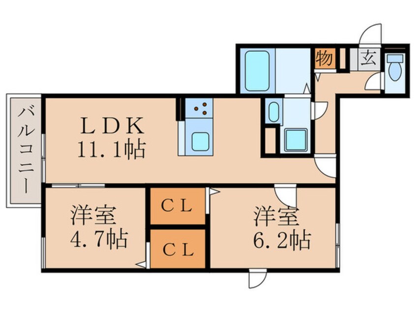 間取図 LES ENS FAMIIAUX Ⅸ