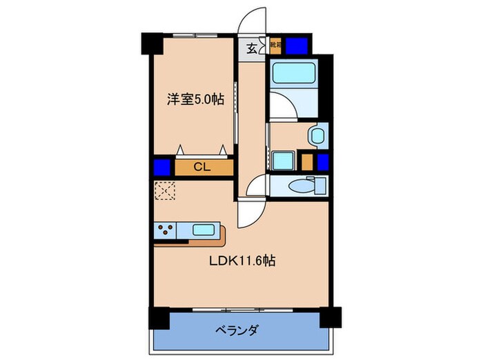 間取り図 Blu Fortuna扇町