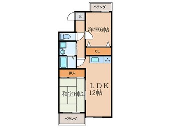 間取図 エクシード・こはた